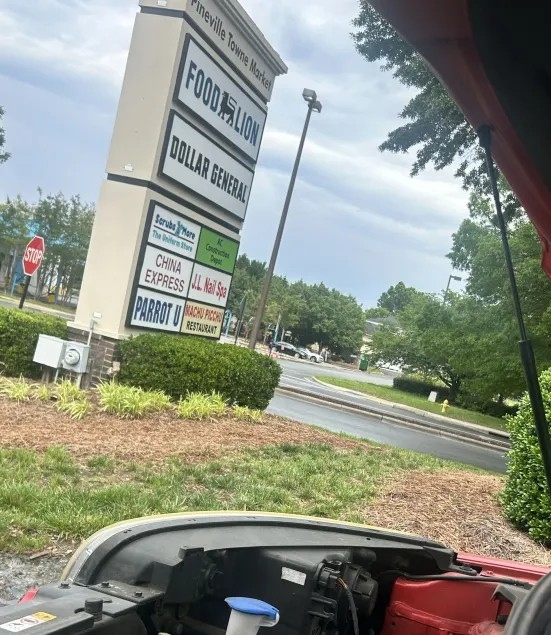 Mobile mechanic service near Pineville Towne Market at 317 South Polk St in Pineville NC 28134